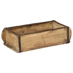 vidaXL Plateau avec stockage Marron 30 x 15 x 9 cm Bois Recyclé Solide