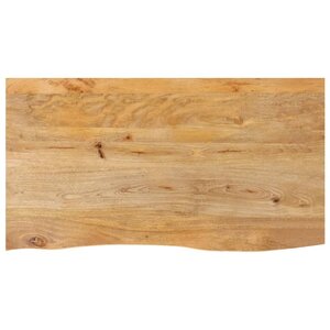 vidaXL Dessus de table à bord vivant 120x60x3 8cm bois massif manguier