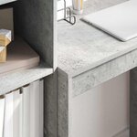 vidaXL Bureau avec tiroir 2 Pièces Gris béton