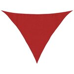 vidaXL Voile d'ombrage 160 g/m² Rouge 3 5x3 5x4 9 m PEHD