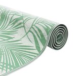 vidaXL Tapis d'extérieur Feuille ARAKIL Vert et blanc 400 × 300 cm
