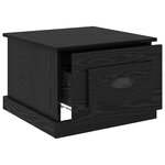 vidaXL Table basse Chêne noir 50 x 50 x 35 cm Bois d'ingénierie