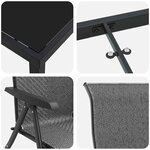 vidaXL Ensemble de salle à manger pour jardin 7 Pièces Gris Poly rotin