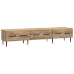 vidaXL Meuble TV 147 x 34 5 x 30 cm Chêne artisanal Bois d'ingénierie