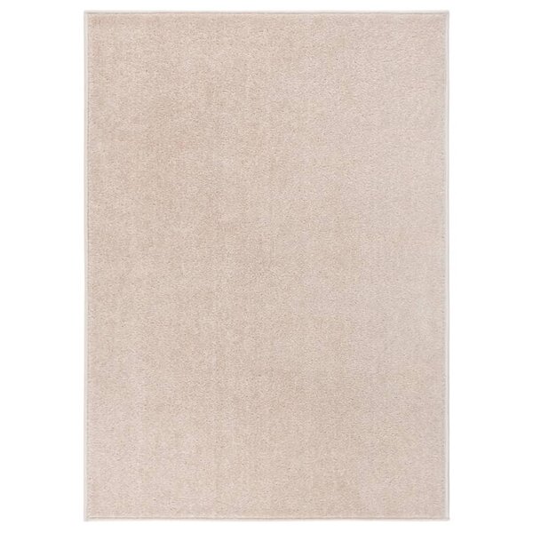 vidaXL Tapis à poils courts 120x170 cm Beige foncé
