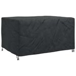 vidaXL Housse pour mobilier d'extérieur Noir 180 x 150 x 85 cm 210D