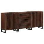 vidaXL Buffets 3 Pièces 60x34x75 cm bois massif de manguier