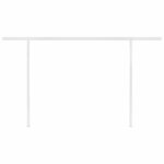 vidaXL Auvent automatique et capteur de vent et LED 4 5x3 m Anthracite