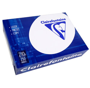 Ramette 250 Feuilles Papier 210g A4 210x297 mm Blanc CLAIRALFA