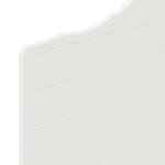 vidaXL Tête de lit Blanc 80 cm Bois d'ingénierie