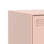 vidaXL Meubles TV 2 Pièces rose 67x39x44 cm acier