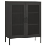 vidaXL Armoire de rangement Anthracite 80x35x101 5 cm Acier