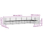 vidaXL Ensemble de canapés d'extérieur 6 Pièces Naturel