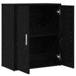 vidaXL Haut Armoire 2 Pièces Chêne noir 60 x 31 x 70 cm Bois d'ingénierie