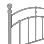 vidaXL Cadre de lit sans matelas gris métal 100x200 cm