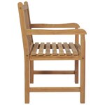 vidaXL Chaises de jardin lot de 2 et coussins anthracite Bois de teck