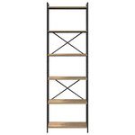 vidaXL Bibliothèque chêne artisanal 60 x 30 x 188 cm Bois d'ingénierie