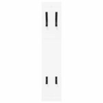 vidaXL Porte-manteau mural Blanc 20 x 1.5 x 100 cm Bois d'ingénierie