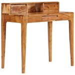 vidaXL Bureau avec tiroirs Bois massif 88 x 50 x 90 cm
