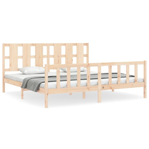 vidaXL Cadre de lit sans matelas 200x200 cm bois massif de pin