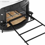 vidaXL Poêle à bois de camping Argenté 45 5x33x25 5cm Acier inoxydable