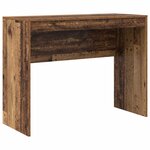 vidaXL Bureau avec tiroir avec étagère avec stockage 2 Pièces Bois ancien