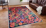 Tapis d'intérieur HAPPY 160 x 230 cm - Noir