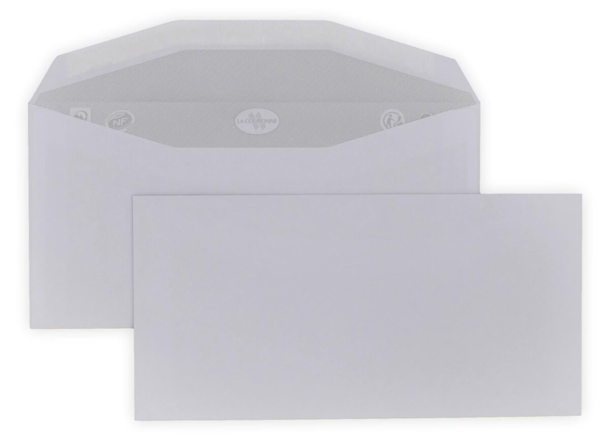 Lot de 100 enveloppe courrier dl 114 x 229 mm - La Poste