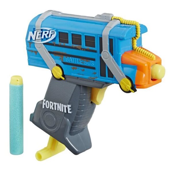 Nerf MicroShots Fortnite Micro Bus de Combat et Flechettes Nerf Elite Officielles