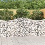 vidaXL Paniers à gabions arqués 10 Pièces 200x30x100/120 cm Fer galvanisé