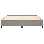 vidaXL Cadre de lit sans matelas gris clair 180x200 cm velours