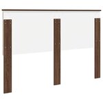vidaXL Tête de lit Chêne brun 150 cm Bois d'ingénierie