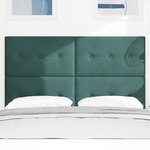vidaXL Tête de lit LED avec des lumières à LED Vert 160 cm Polyester