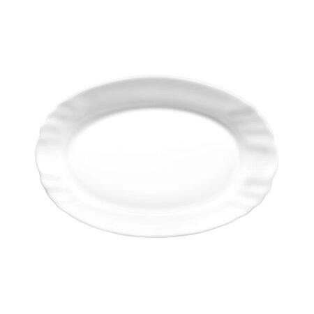 Plat ovale ebro 230 x 155 mm - lot de 6 - stalgast - verre trempé 230x155x21mm