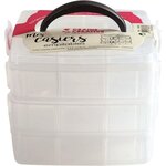 Casiers de rangement en plastique 3 niveaux empilables