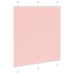 vidaXL Store plissé rose 115x100 cm largeur du tissu 114 4cm polyester