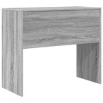 vidaXL Bureau d'écriture Gris sonoma Bois d'ingénierie 90 x 40 x 76 cm