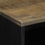 vidaXL Table de chevet gris clair 50x33x60 cm bois de manguier massif