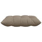 vidaXL Coussins de siège 4 Pièces Taupe 40 x 40 x 6 cm Microfibre