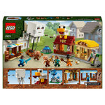 LEGO® Minecraft™ 21273 : Les Ghasts attaquent le village avec montgolfière et personnages
