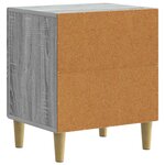 vidaXL Cabinet de chevet 2 Pièces Sonoma gris 43 x 34 5 x 50 cm