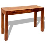 vidaXL Table console avec 3 tiroirs 80 cm Bois massif