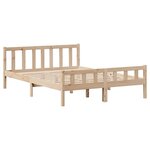 vidaXL Cadre de lit sans matelas 120x190 cm bois de pin massif