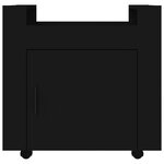 vidaXL Chariot de bureau Noir 60x45x60 cm Bois d'ingénierie