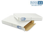 Lot de 100 Boîtes Pochettes Carton XS - hauteur 3cm - format 140x225 mm