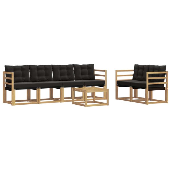 vidaXL Ensemble de canapés d'extérieur 7 pc