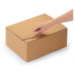 Caisse carton brune simple cannelure raja 31x21 5x8 cm (lot de 25)