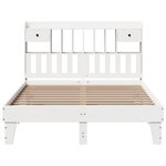 vidaXL Cadre de lit sans matelas blanc 140x200 cm bois de pin massif