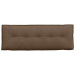 vidaXL Coussin de Dos Marron 140 x 19 x 50 cm tissu