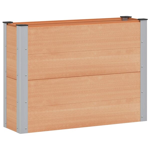 vidaXL Jardinière surélevée Marron 100 x 30 x 72 cm WPC et Aluminium